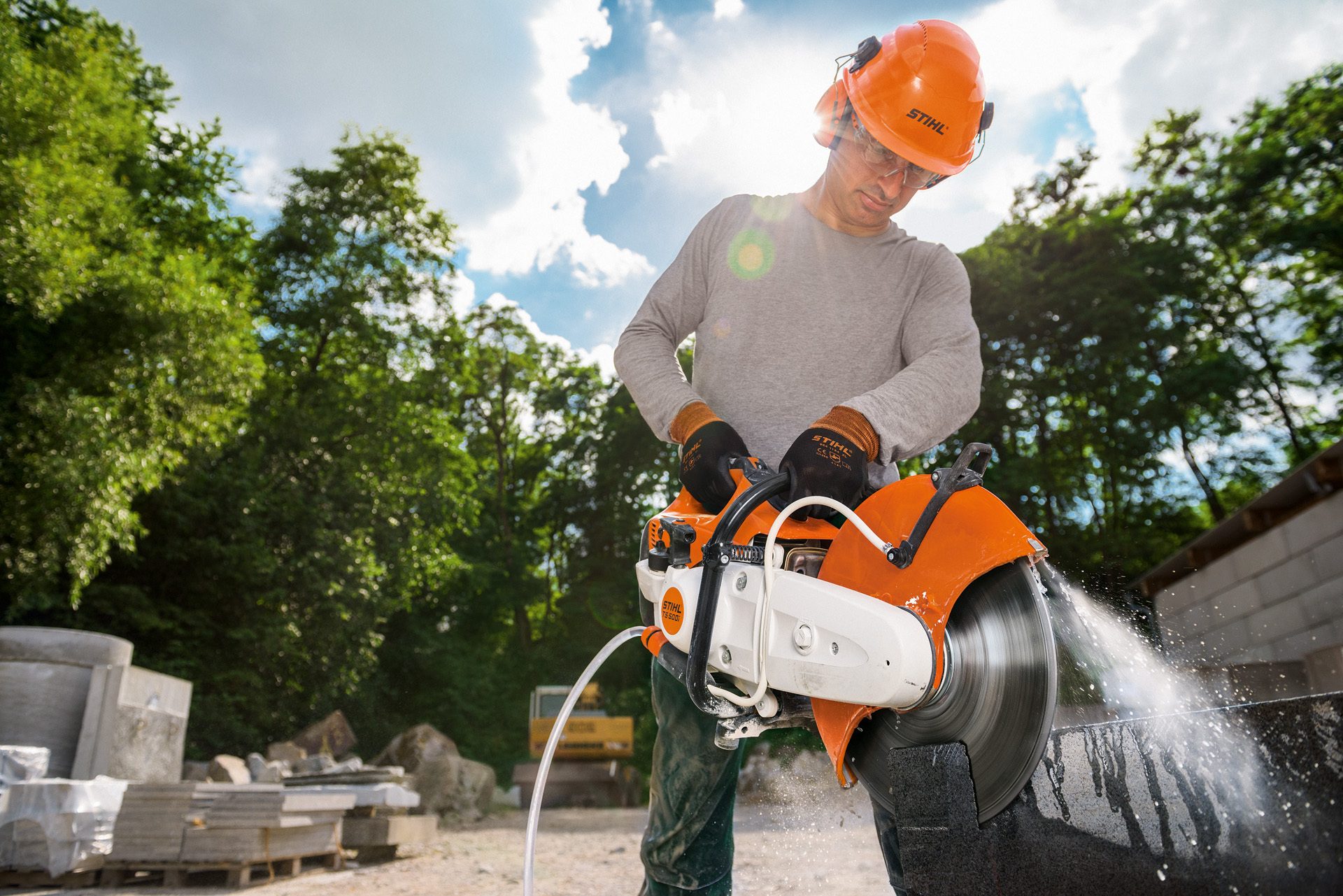 Stihl TS 500i Betonschneider (5,3 PS, 350 mm) Universal-Leichtbenzinschneider Motorflex