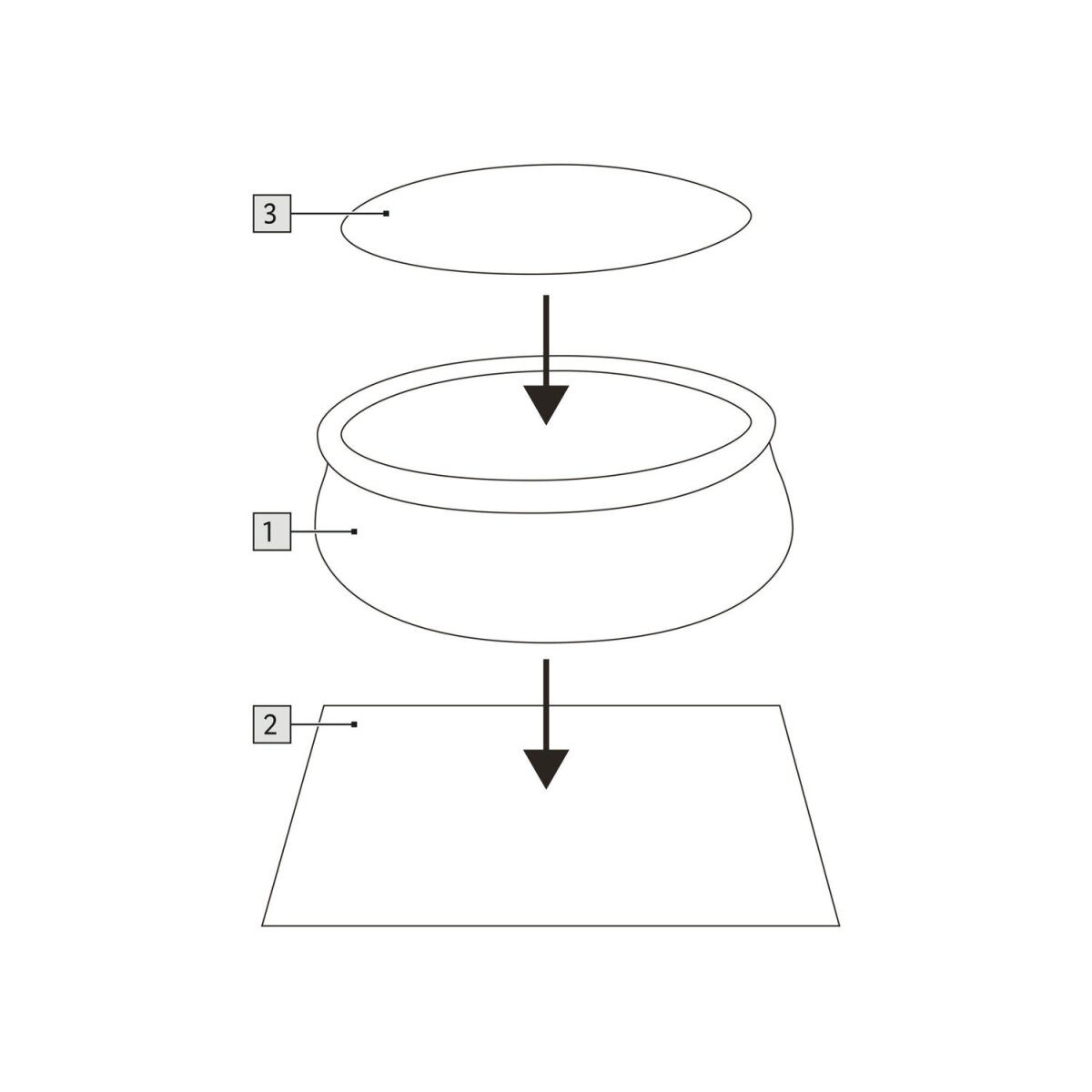 CRIVIT Quick-Up-Pool-Set, Ø 450 x H 122 cm, Komplettset mit Filterpumpe, Leiter, Planen