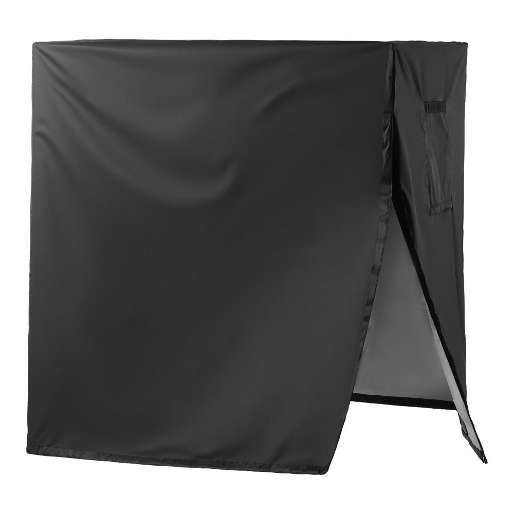Air Conditioner Cover 762 x 762 x 810mm Triple Layer Waterproof Polyester Fabric Protective Cover Universal Fit Black