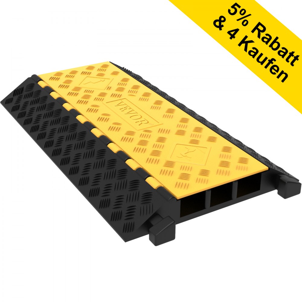 Kabelbeschermingsmat, kabelgoot, zwart, kanaalkabelbescherming, 94,5 x 50 x 8 cm, 3-kanaals kabelbescherming, kabelbinderbescherming, flexibele kabelbrug, rubber, zichtbaar Kabelbeschermingsmat, kabelgoot, zwart, kanaalkabelbescherming, 94,5 x 50 x 8 cm, 3-kanaals kabelbescherming, kabelbinderbescherming, flexibele kabelbrug, rubber, zichtbaar