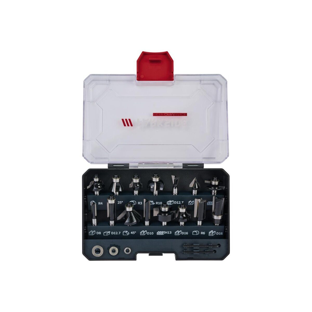 PARKSIDE PERFORMANCE® milling bit set, including 2 Allen keys