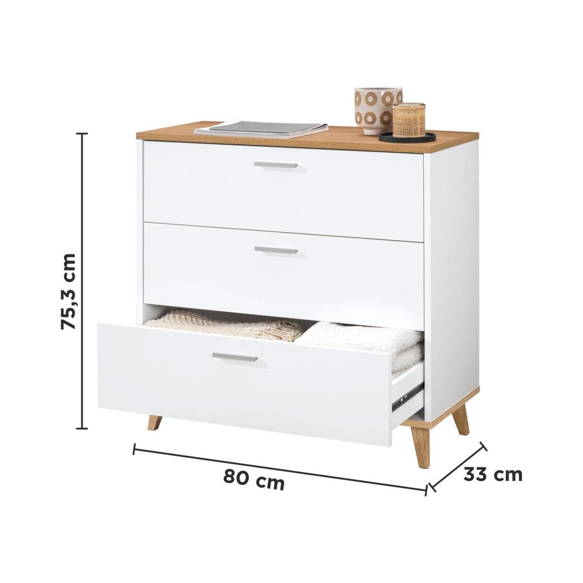 LIVARNO® Kommode »CORFU« mit 3 Schubladen