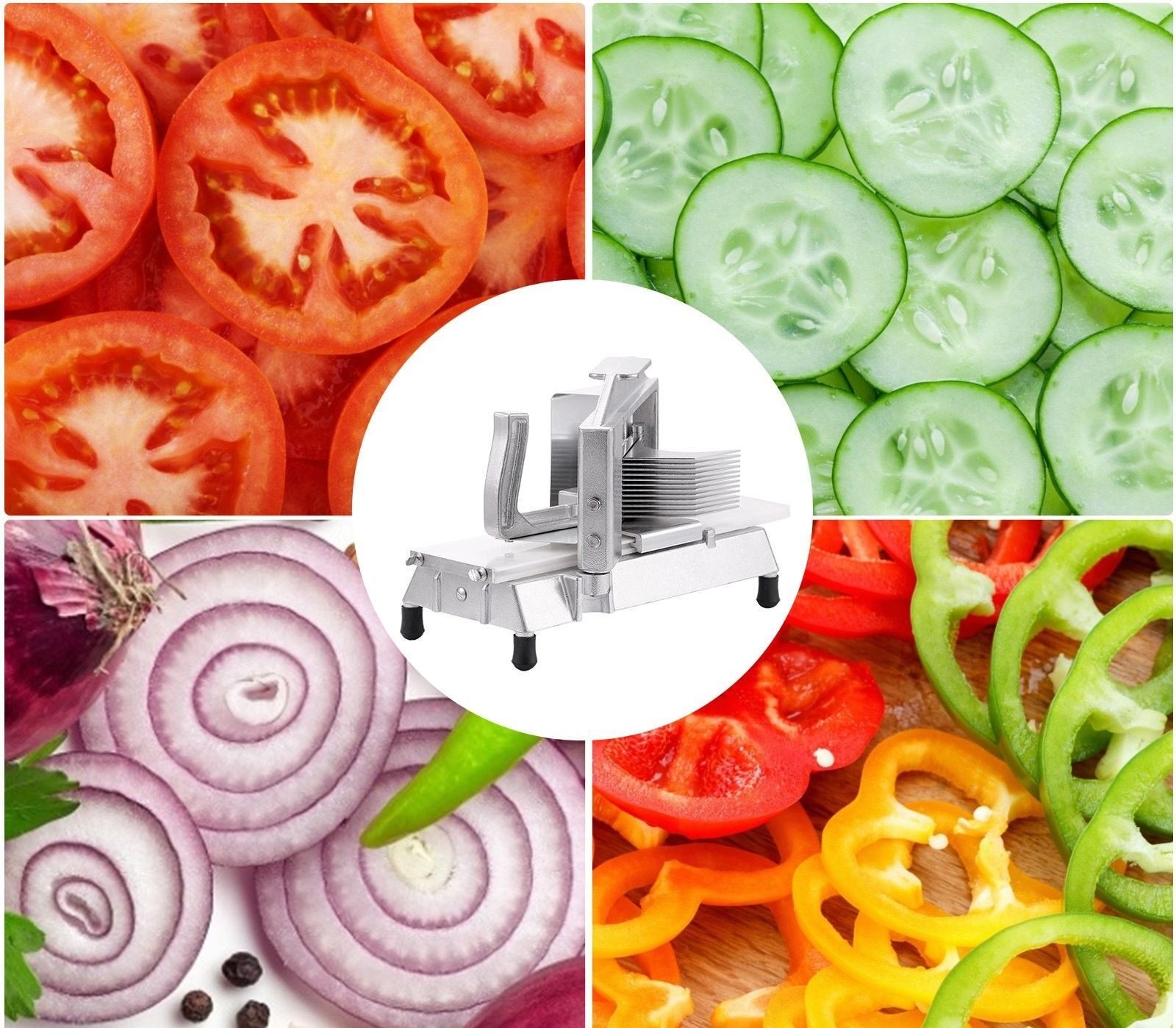 Tomatenschneider Tomatenscheiben mit abgewinkelten Edelstahlklingen