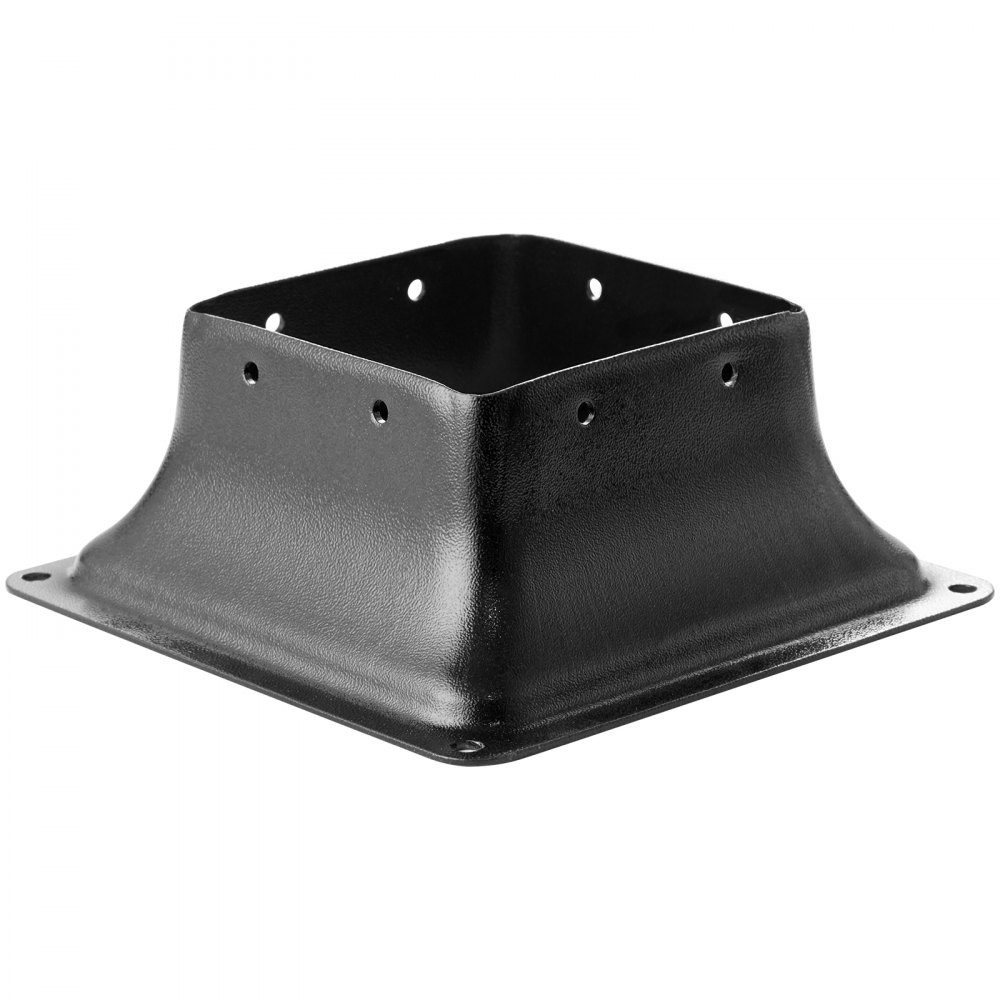 Set of 20 screw-on sleeves 153 x 153 x 62 mm Post base Carbon steel post shoe Post base Ground sleeve Support base Ideal for porch railings, pergolas and columns