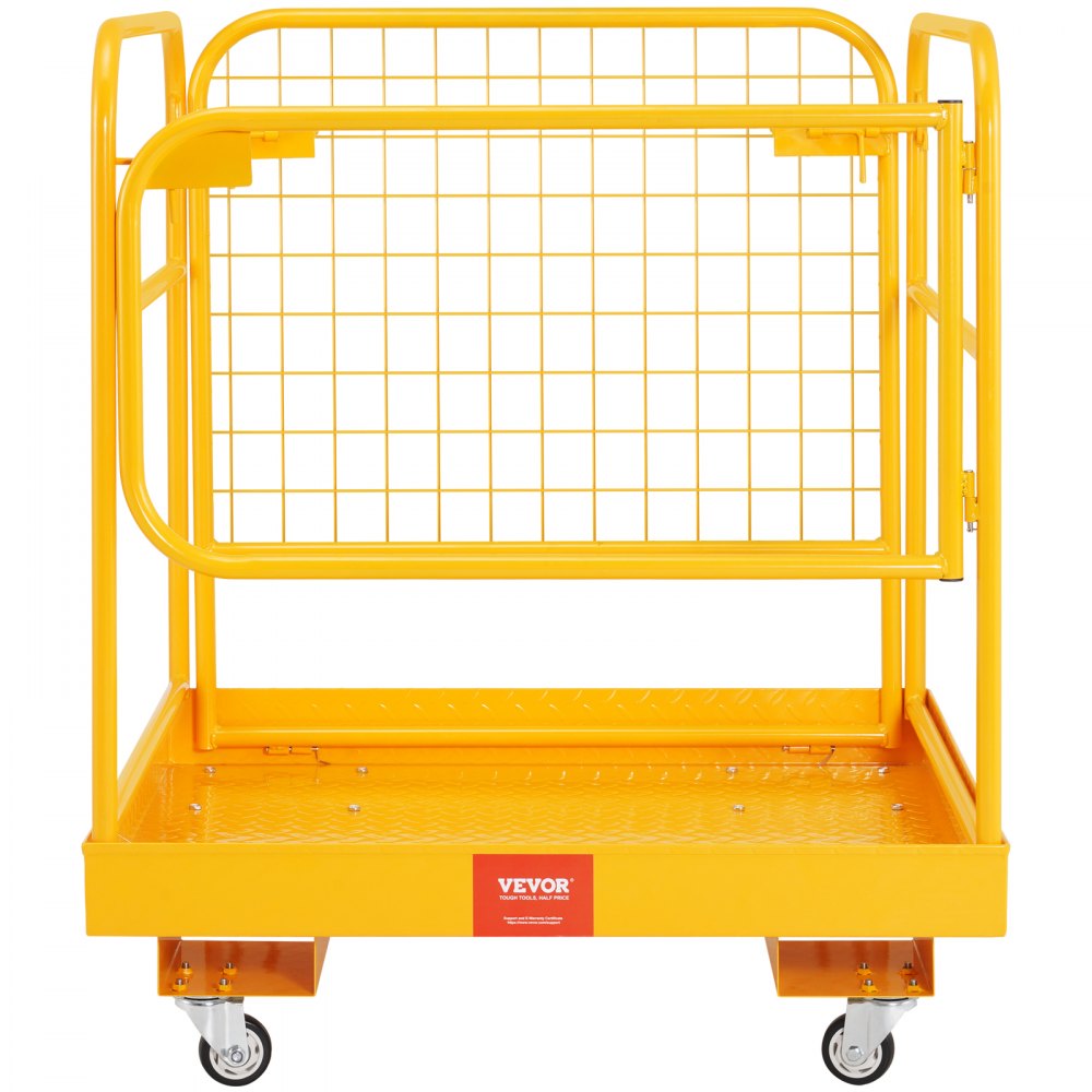 Plate-forme de travail Panier de travail 92x92cm en panier de sécurité Q235B Max. capacité de chargement jusqu'à 544 kg plateforme de chariot élévateur pour 1 à 2 personnes plateforme de travail pliable pour chariot élévateur pour un travail en hauteur en Plate-forme de travail Panier de travail 92x92cm en panier de sécurité Q235B Max. capacité de chargement jusqu'à 544 kg plateforme de chariot élévateur pour 1 à 2 personnes plateforme de travail pliable pour chariot élévateur pour un travail en hauteur en