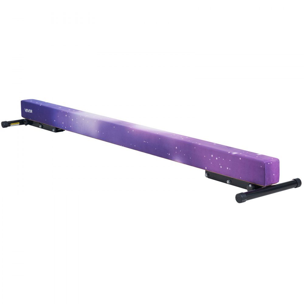 Poutre de gymnastique pour enfants 241 cm réglable en hauteur (5 niveaux), poutre de gymnastique porteuse de 158,7 kg, poutre d'équilibre pour salle de gym, Galaxy