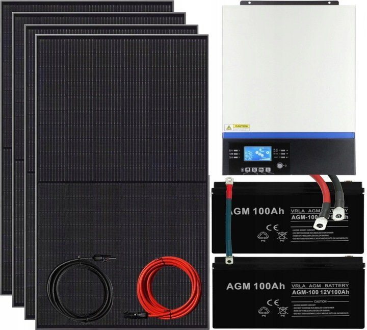 Solaranlage Komplettpaket Solar 6000W Komplettpaket 6 KW KONVERTER 230V