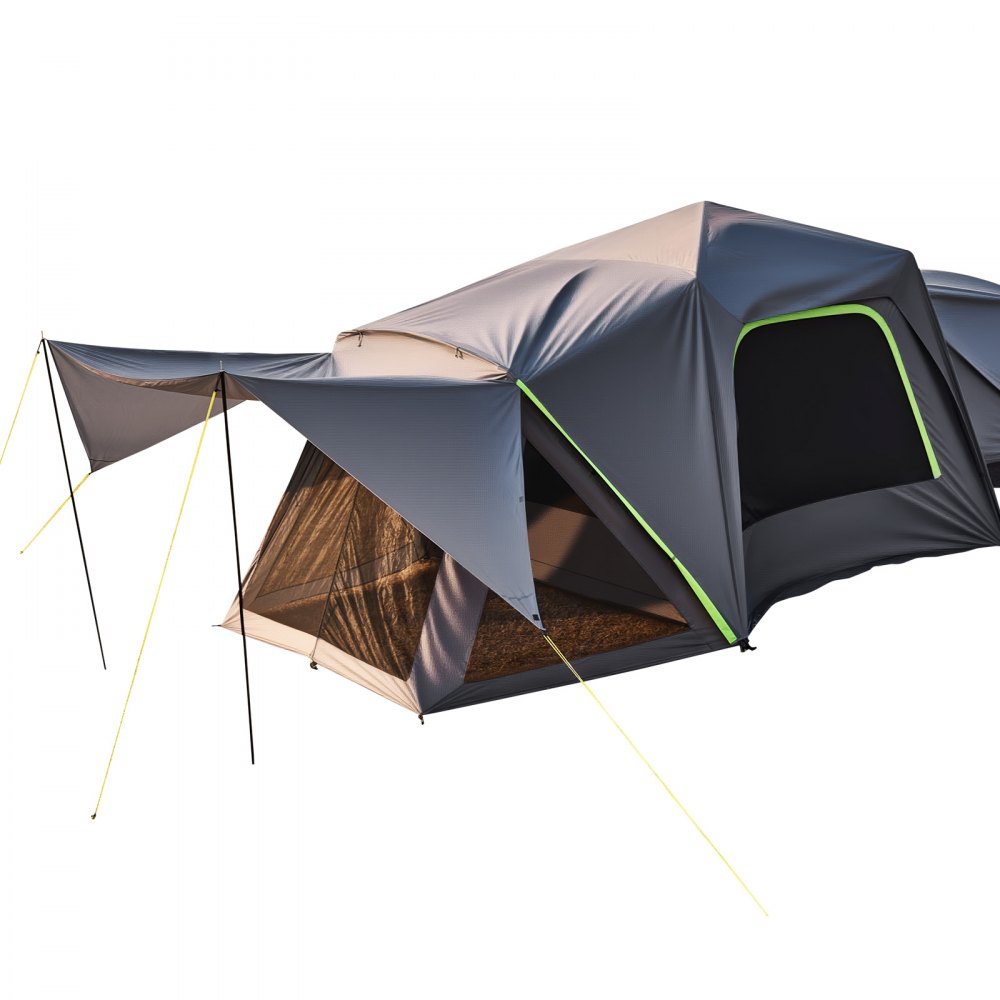 Tente de camping pour voiture SUV (305 x 310 x 230 cm) étanche PU2000 spacieuse double couche pour 5 à 8 personnes Tente de camping SUV avec auvent d'ombrage, fenêtres en maille, auvent de pluie et sac Tente de camping pour voiture SUV (305 x 310 x 230 cm) étanche PU2000 spacieuse double couche pour 5 à 8 personnes Tente de camping SUV avec auvent d'ombrage, fenêtres en maille, auvent de pluie et sac