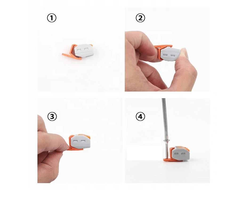 Pinces à levier à couplage rapide, pince à douille, ensemble de connecteurs rapides électriques, 60 pièces, 12-28 mm²