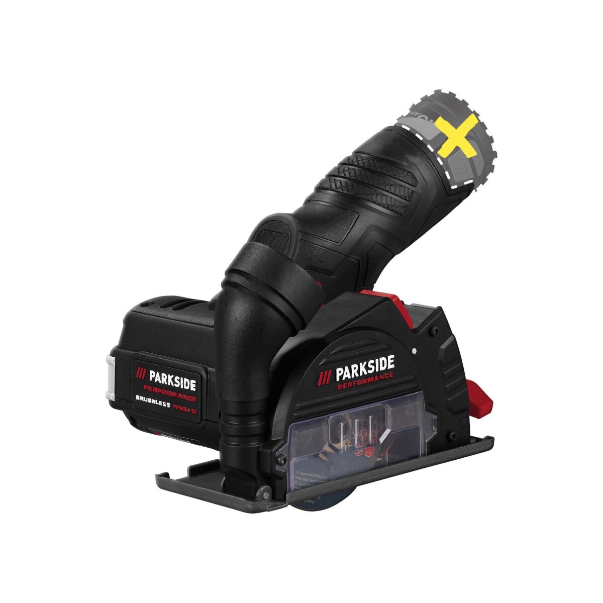 Meuleuse d'angle sans fil PARKSIDE PERFORMANCE® 12 V »PPWSA 12 A1«, sans batterie ni chargeur Meuleuse d'angle sans fil PARKSIDE PERFORMANCE® 12 V »PPWSA 12 A1«, sans batterie ni chargeur