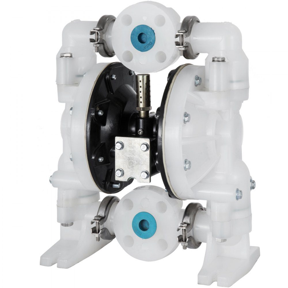 Pneumatyczna pompa z podwójną membraną, wlot/wylot 2,54 cm / 25 mm, polipropylen 136 l/min, max. 7 barów / 100 psi do zastosowań chemicznych i przemysłowych