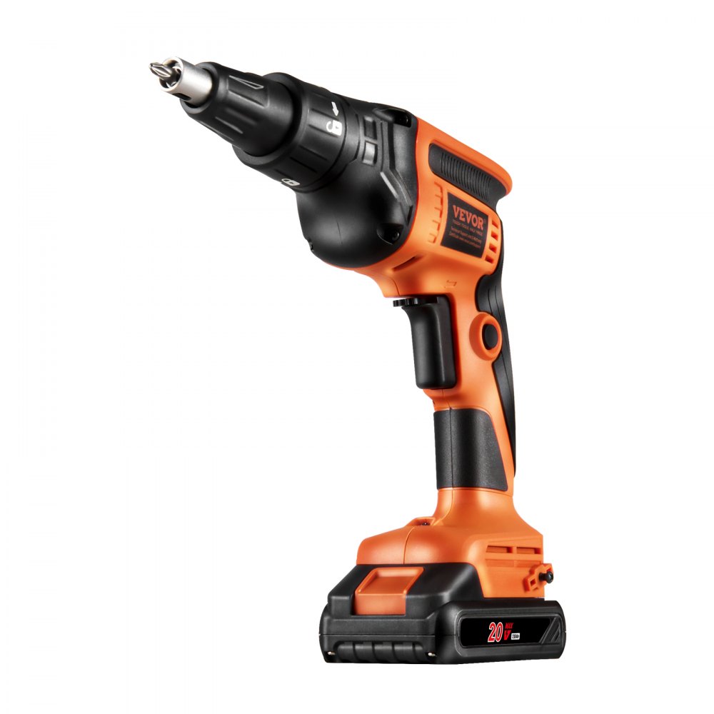 Gipsplaatschroevendraaier, 20V Max gipsplaatschroevendraaier, borstelloze 4200 RPM draadloze gipsplaatschroevendraaier, set van 2 batterijen, oplader, riemclip en gereedschapstas, vooruit- en achteruitversnelling