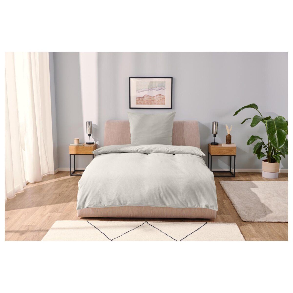LIVARNO Linge de maison linge de lit, 140 x 200 cm, sable