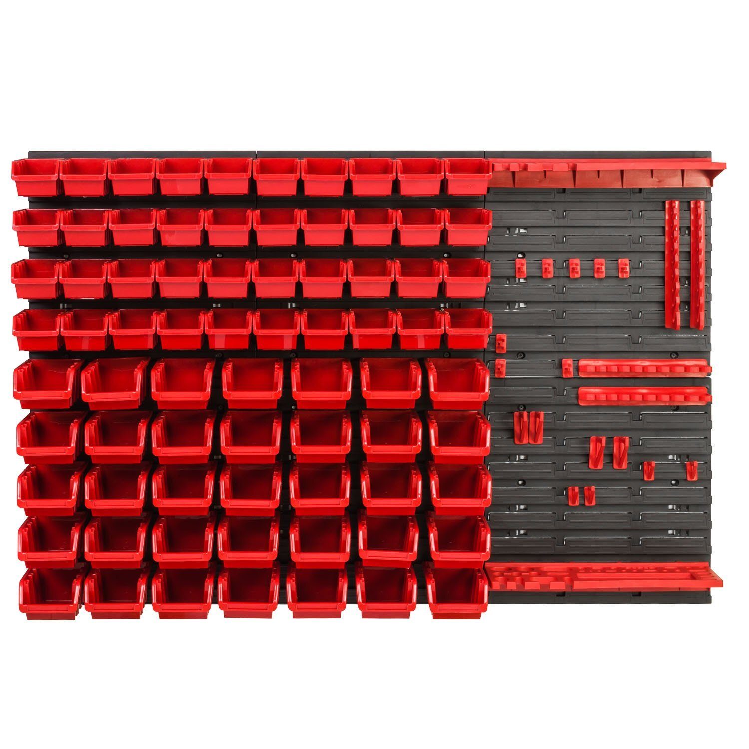 *BEST-SELLER* Ensemble mural à outils Porte-outils avec système de rangement mural perforé Étagère murale perforée à outils Ensemble d'étagères d'atelier