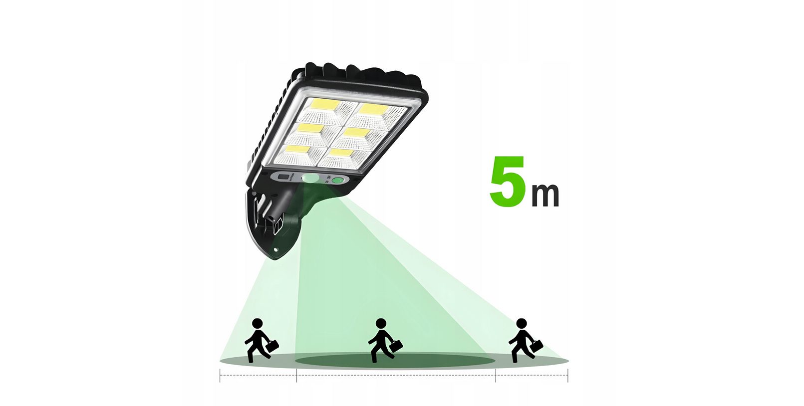 10x solar lamp with motion detector light sensor complete set XXXL