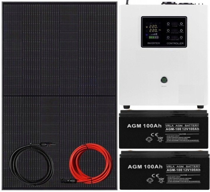 Solar system complete solar package converter set 2000W with AGM storage