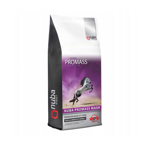 Nuba ProMass Mash – Low Starch Mash, 15kg Nutritional Supplement for Horses