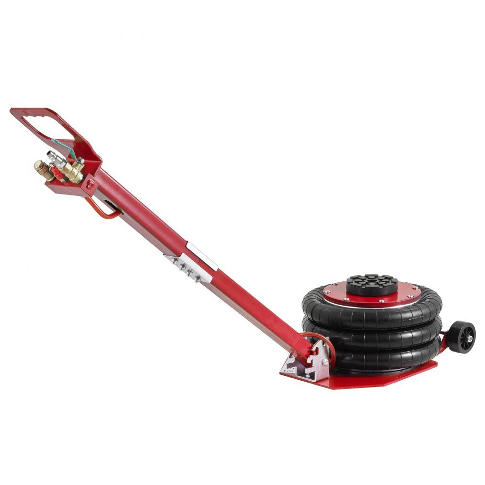 Pneumatyczny podnośnik samochodowy Triple Bag Air Jack 3 t, triple bag air Podnośnik pneumatyczny z poduszką powietrzną o wysokości podnoszenia jack 140-450 mm, skok 3-5 s z długim uchwytem, ​​podnośnik do naprawy samochodów osobowych i ciężarowych