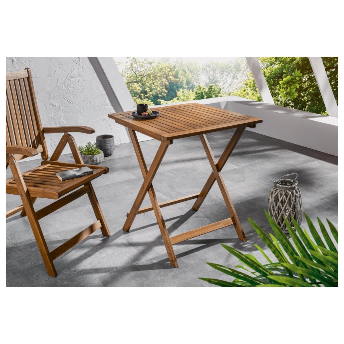 LIVARNO HOME folding table “SEVILLA”, made of oil-stained acacia wood