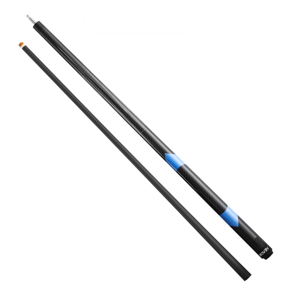 Billiard cue 1 piece (1473.2 mm / 538 g) made of carbon fiber with pressed Bakelite tip & ABS connecting ring, billiard stick suitable for bar home office American 9-ball game, pool cue Billiard cue 1 piece (1473.2 mm / 538 g) made of carbon fiber with pressed Bakelite tip & ABS connecting ring, billiard stick suitable for bar home office American 9-ball game, pool cue