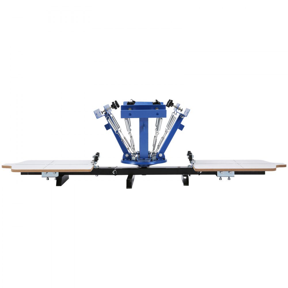 Screen Printing Press T-Shirt Screen Printing Machine 4 Colors + 2 Stations, T-Shirt Press, Heat Press Transfer Press DIY Equipment Printer, Textile Printing Clothes, Pillowcases, Luggage etc