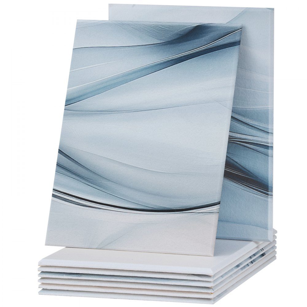 Packung mit 8 Akustikpaneelen, 1200 x 800 x 10 mm, Akustikwandpaneele, selbstklebende, schalldämpfende und absorbierende Paneele für Zuhause, Büro, Studio, Spielzimmer, Theater, Seidenmotiv