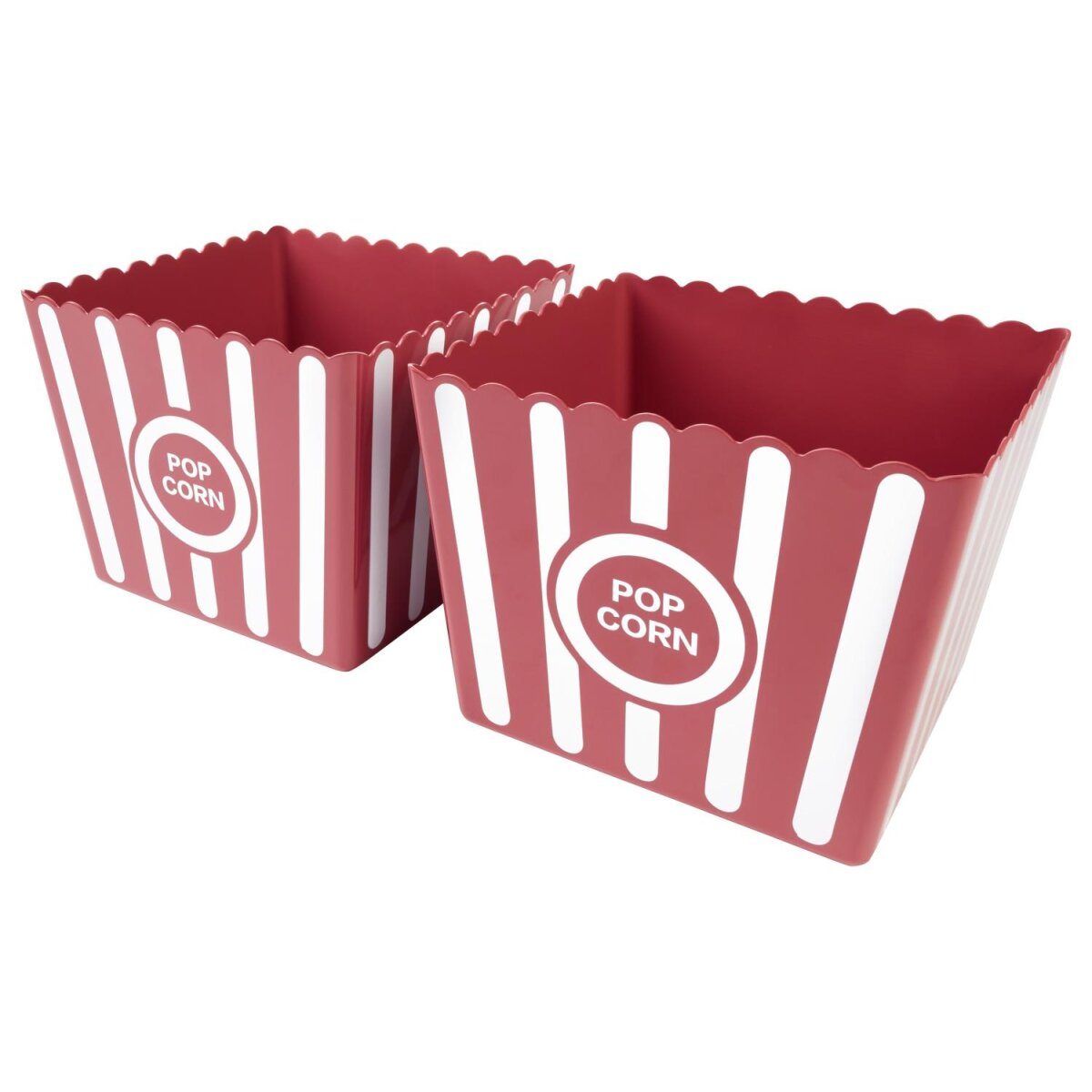 LIVARNO Home Retro Popcorn/Beverage Container (Set of 2 Large Popcorn Containers)