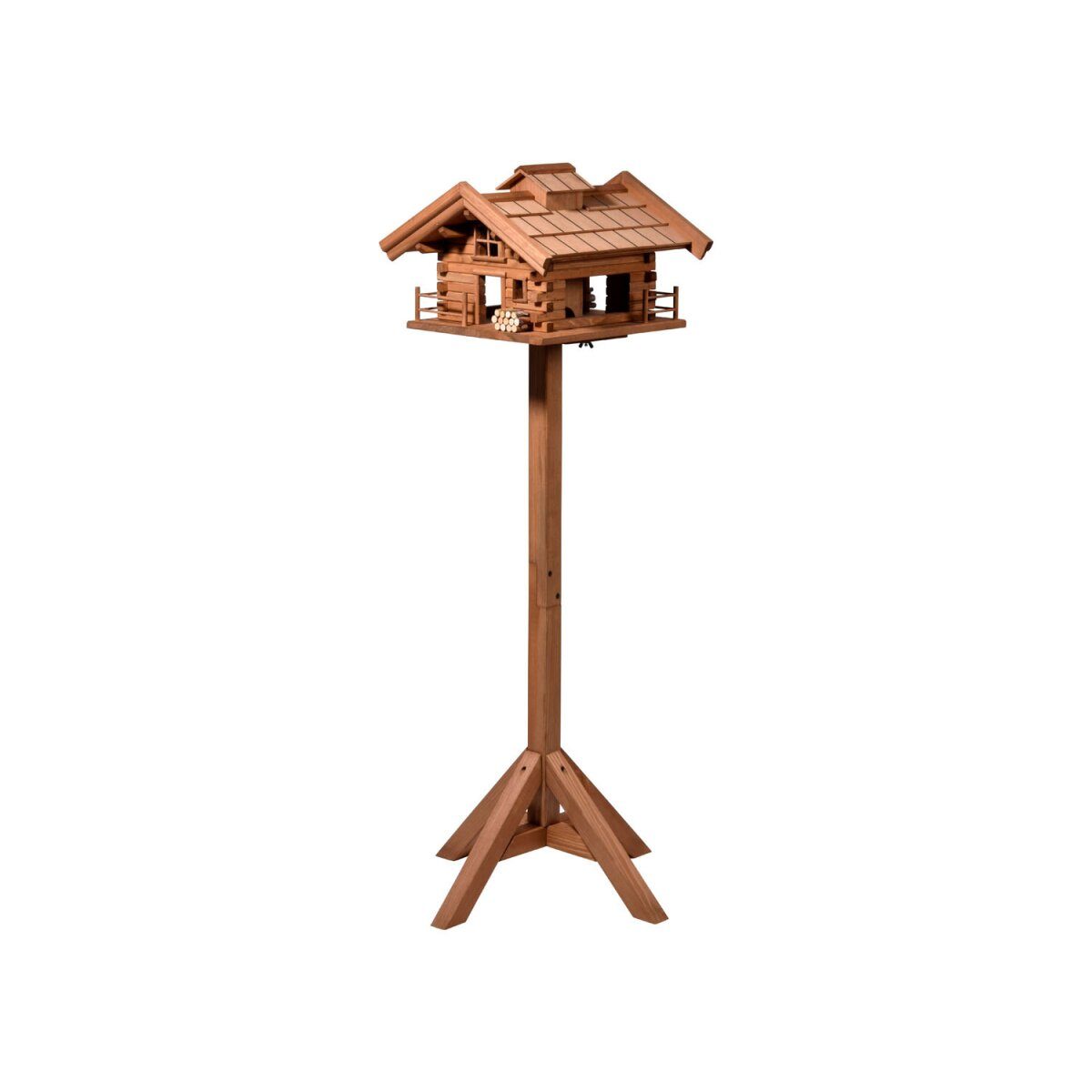 DOBAR vogelvoederhuisje »Tirol«, inclusief voet, H 117 cm, gemaakt van hout