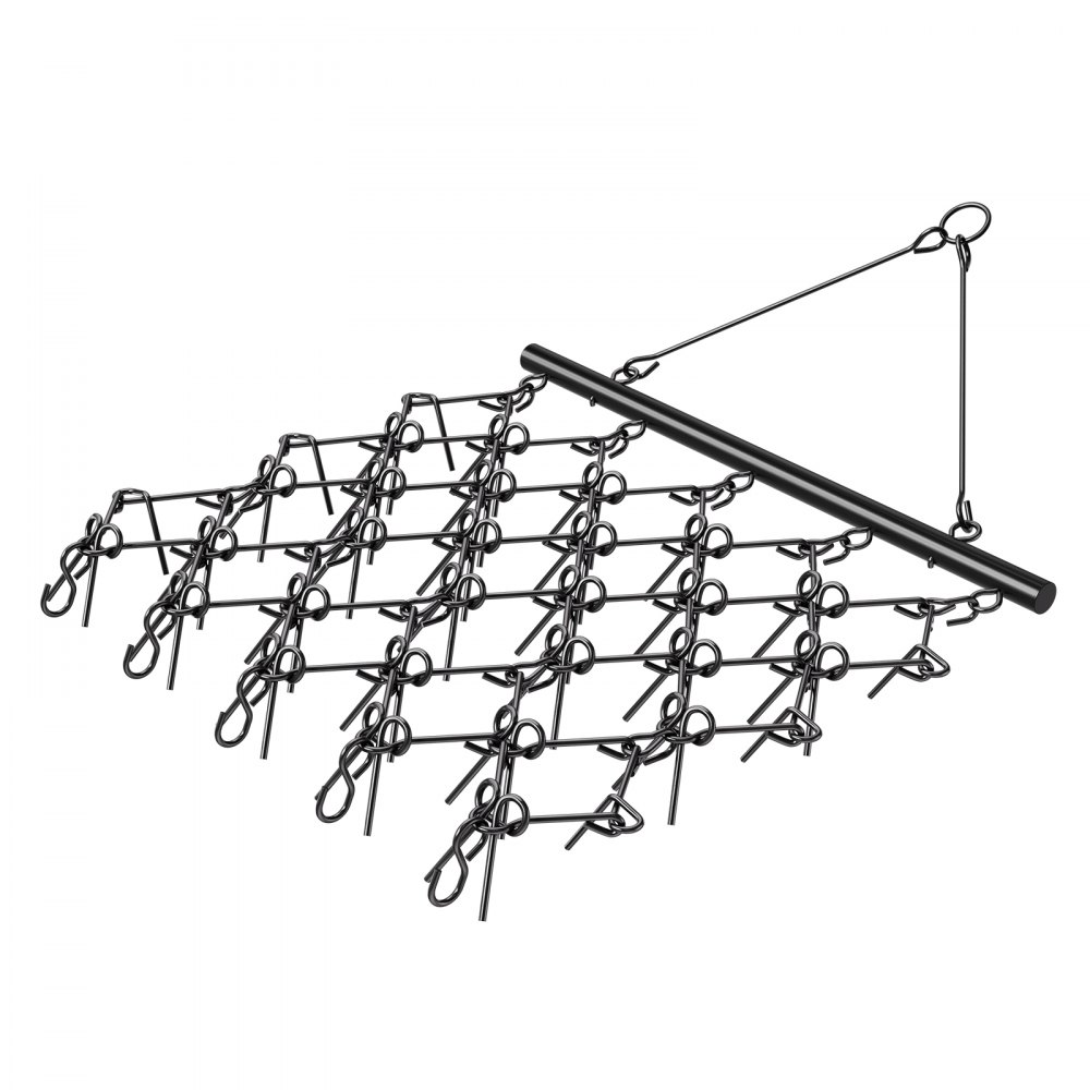 Wiesenegge, 178x147x11cm, Wiesenschleppe mit 60 Zähnen, geeignet für ATV- und UTV-Traktoren, zur Bodenbearbeitung, Aussaat, Glättung von Landschaften & Pflege von Schotterauffahrten Wiesenegge, 178x147x11cm, Wiesenschleppe mit 60 Zähnen, geeignet für ATV- und UTV-Traktoren, zur Bodenbearbeitung, Aussaat, Glättung von Landschaften & Pflege von Schotterauffahrten