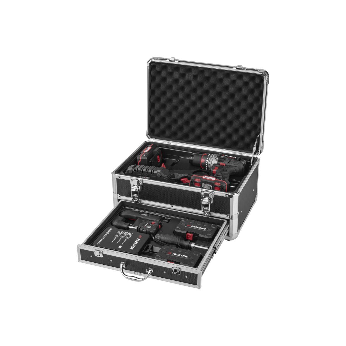 Zestaw akumulatorowego startera wiertarko-wkrętarki udarowej PARKSIDE PERFORMANCE® 20 V „PSBSAP 20-Li C3” z akumulatorem i ładowarką