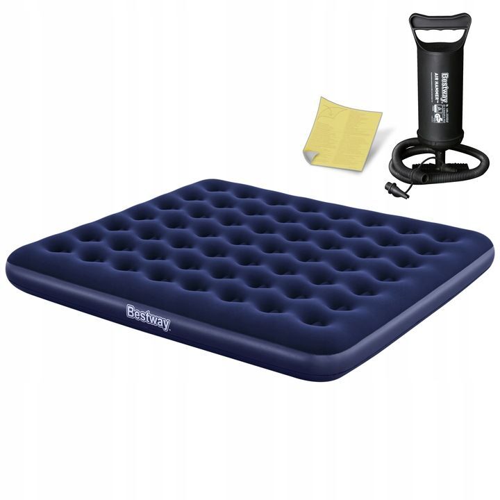 MATELAS GONFLABLE BESTWAY POUR COUCHER 203x183x22 2 personnes KingSize avec pompe MATELAS GONFLABLE BESTWAY POUR COUCHER 203x183x22 2 personnes KingSize avec pompe
