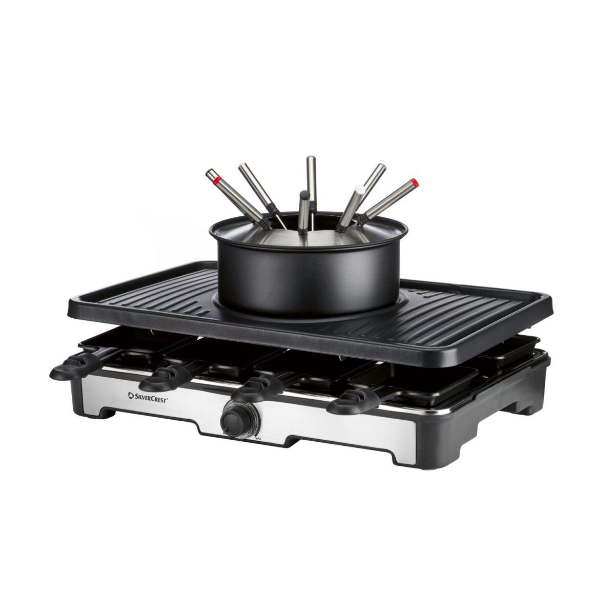 SILVERCREST® premium fondue raclette grill combination SRGF 1400 A3