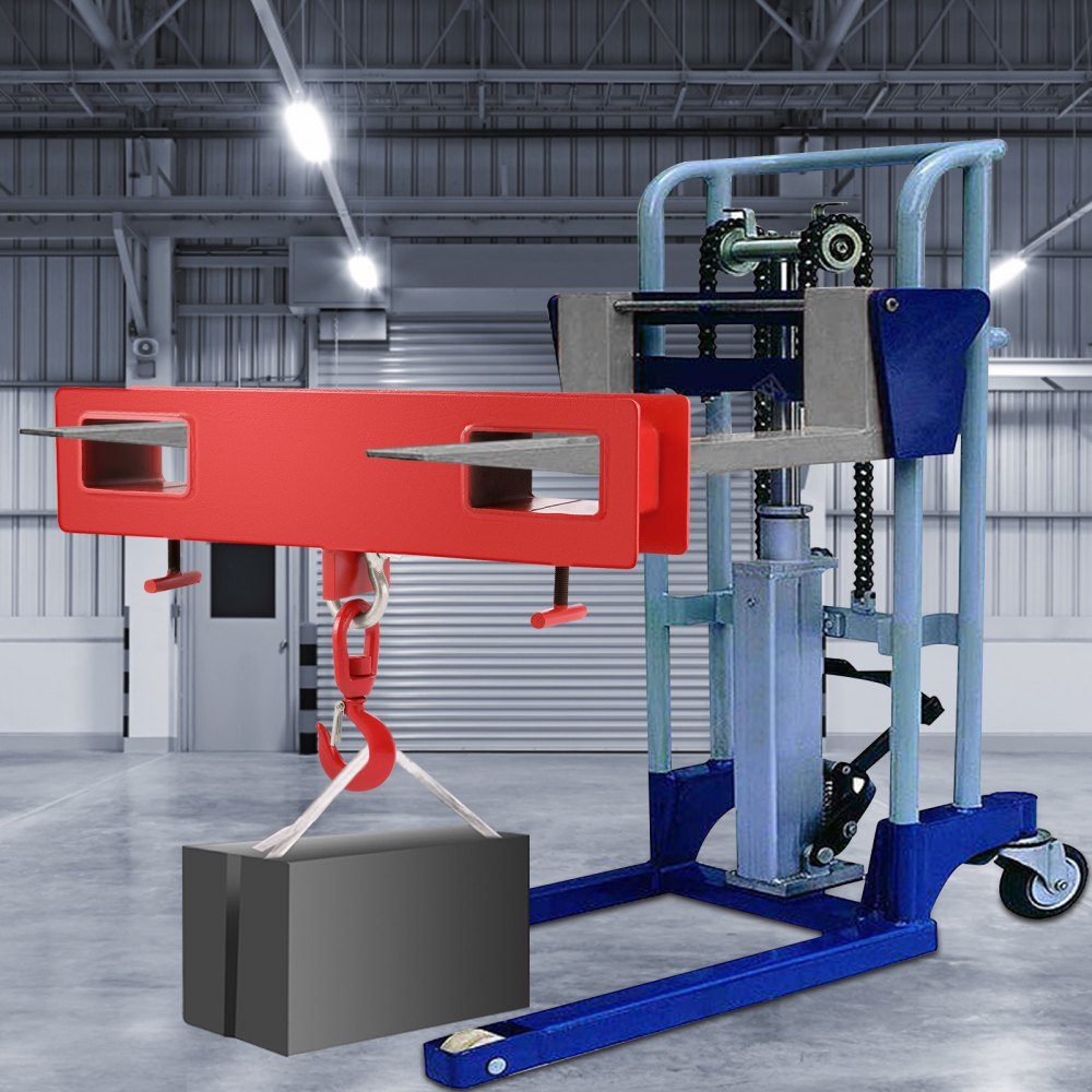 2-Tonnen-Gabelstapler-Hebehaken, 4000 £/2000 kg Tragfähigkeit, Gabelhubwagen, Drehhaken, Mobilkran, Gabelstapler-Anbaugeräte