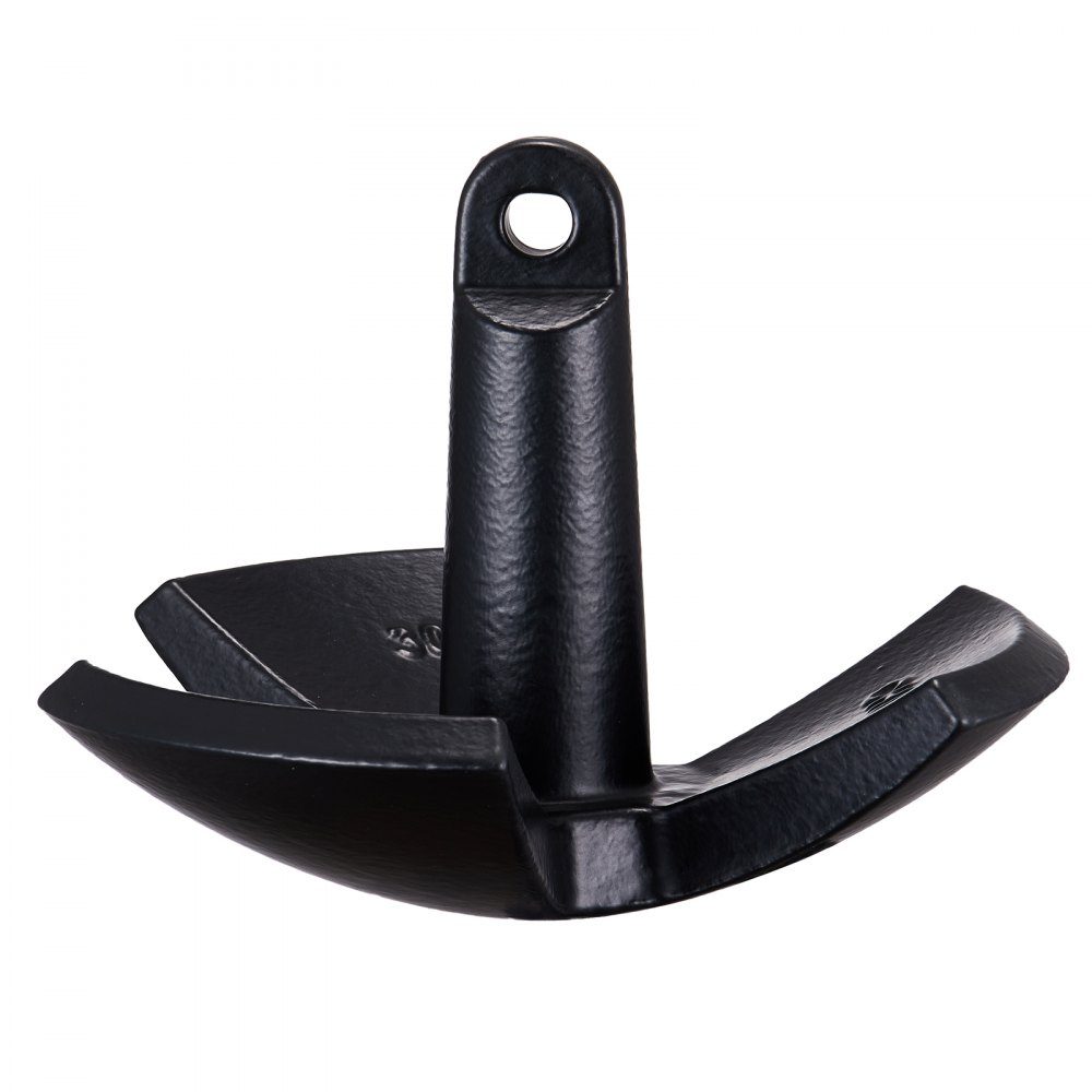 River Anchor Cast Iron Boat Anchor with Black Vinyl Coating 30 lbs, Marine Grade Mushroom Anchor for Boats up to 30 Feet, Impressive Holding Power in Mud Bottom Rivers and Lakes