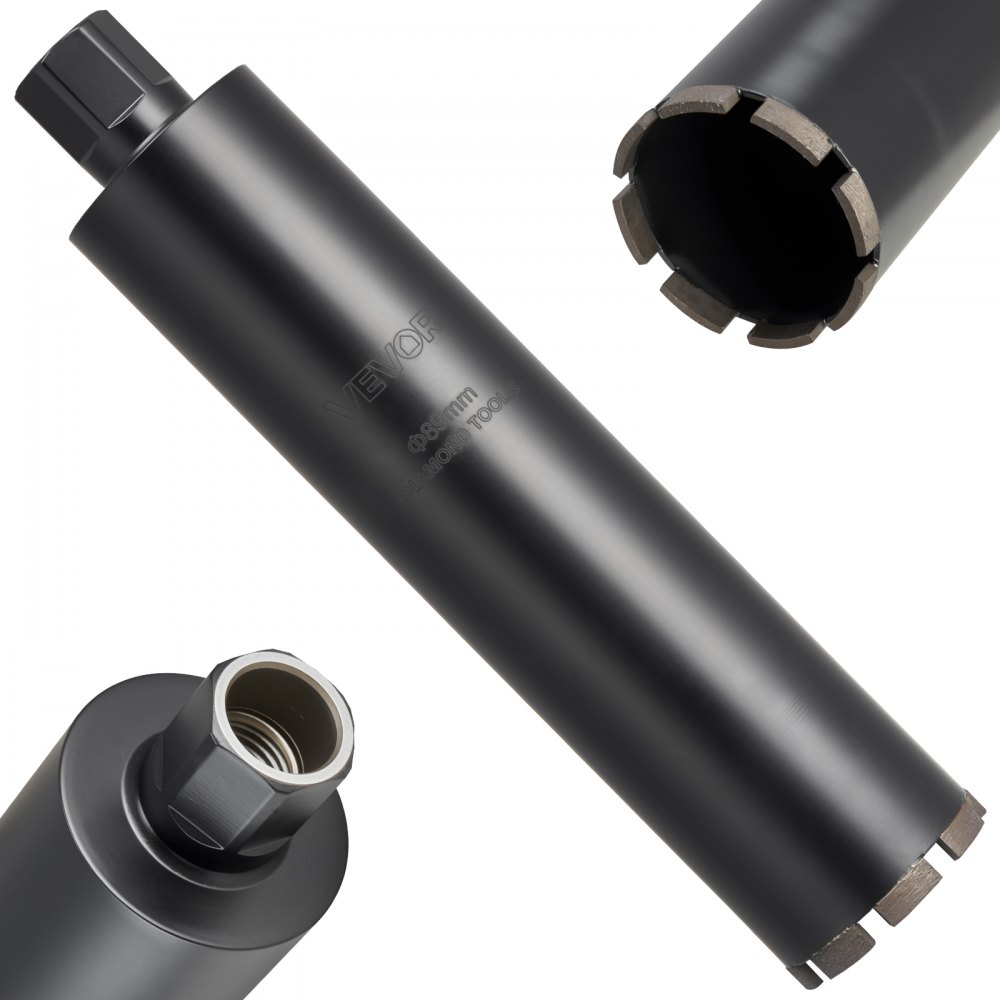 Kernboor φ 89 mm 356 mm boordiepte, 1-1/4 inch-7 binnendraad, uiterst nauwkeurige lastechniek, natte diamantkernboor kerngatboor voor metselwerk van gewapend beton