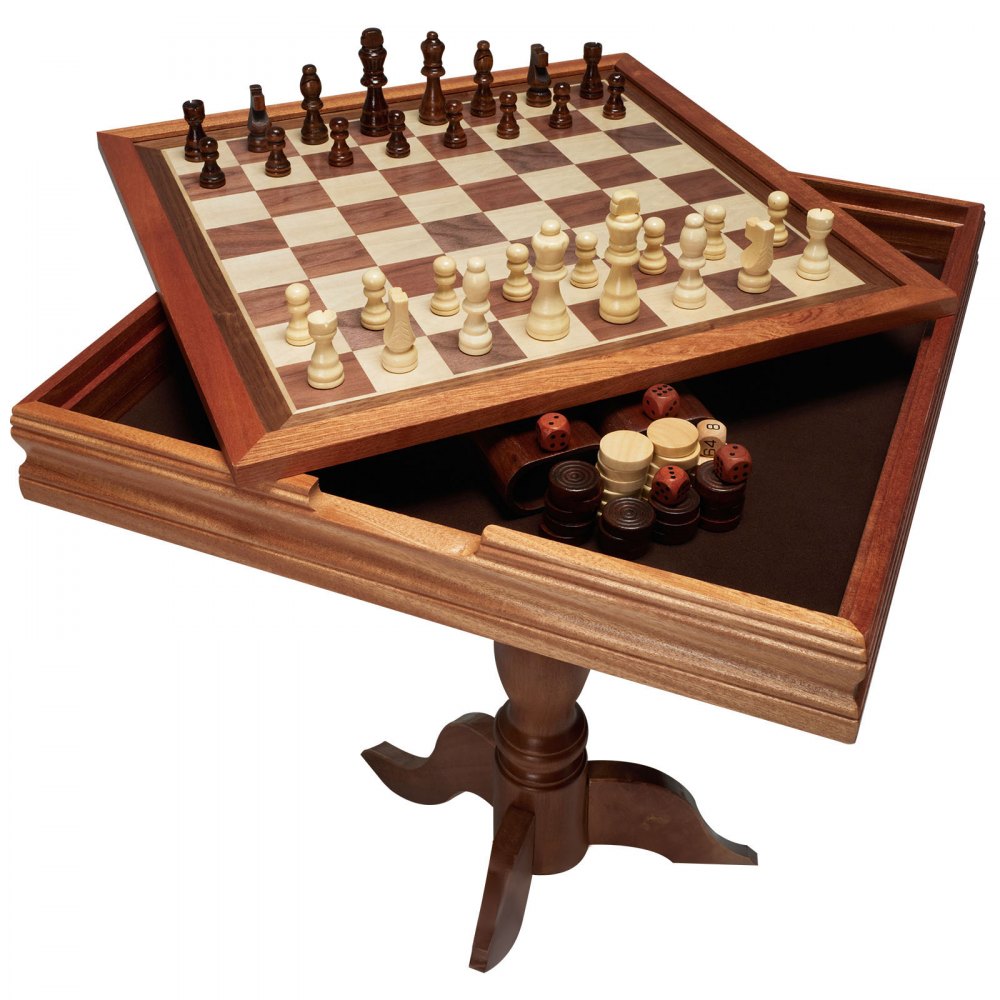 Houten schaakspel, 650 x 650 x 675 mm schaakspel, desktop schaakbordspellen met schaakstukken, schaakset voor familiefeestactiviteiten, reisschaak, kinderen, schaakbord Houten schaakspel, 650 x 650 x 675 mm schaakspel, desktop schaakbordspellen met schaakstukken, schaakset voor familiefeestactiviteiten, reisschaak, kinderen, schaakbord