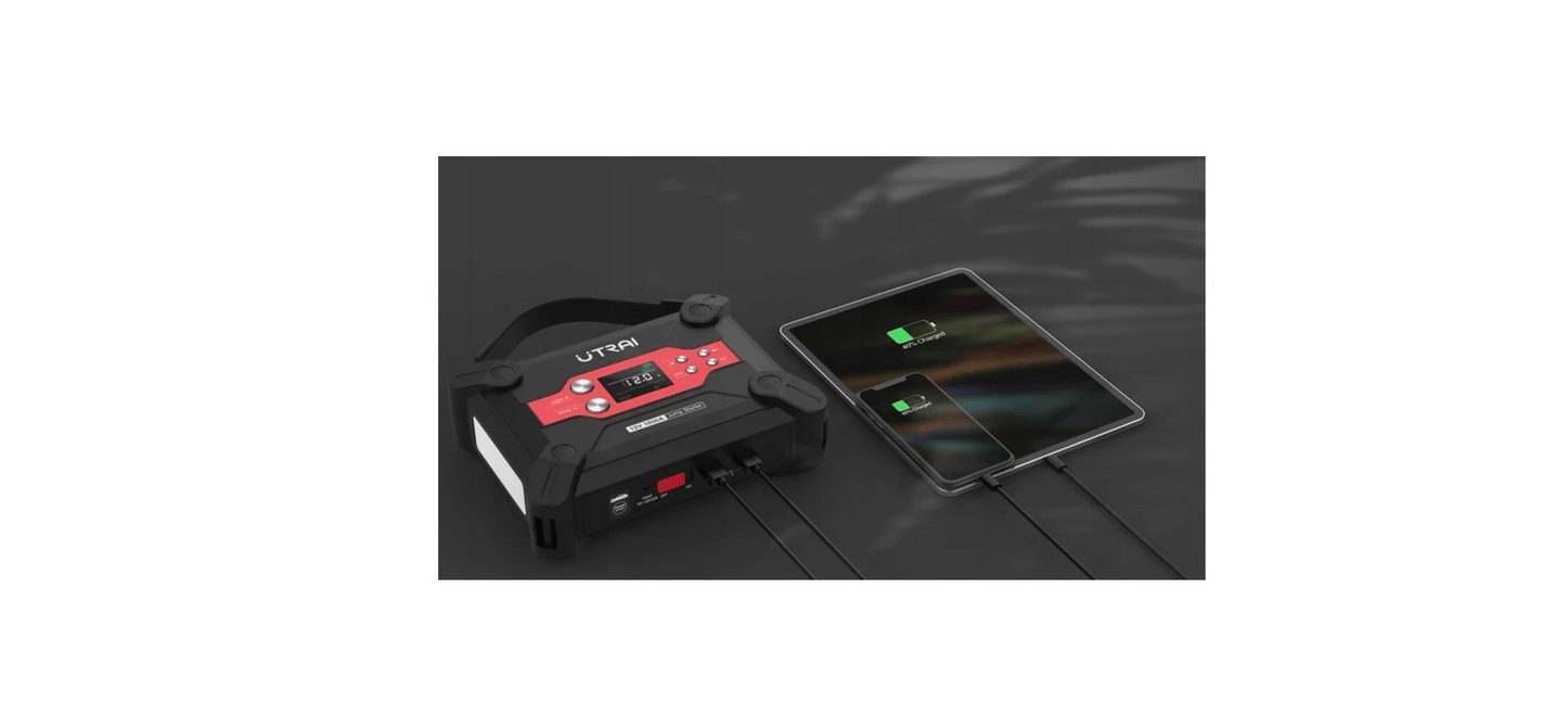 UTRAI JUMP STARTER BOOSTER START POWERBANK COMPRESSEUR 1800A PUISSANCE modèle 2022