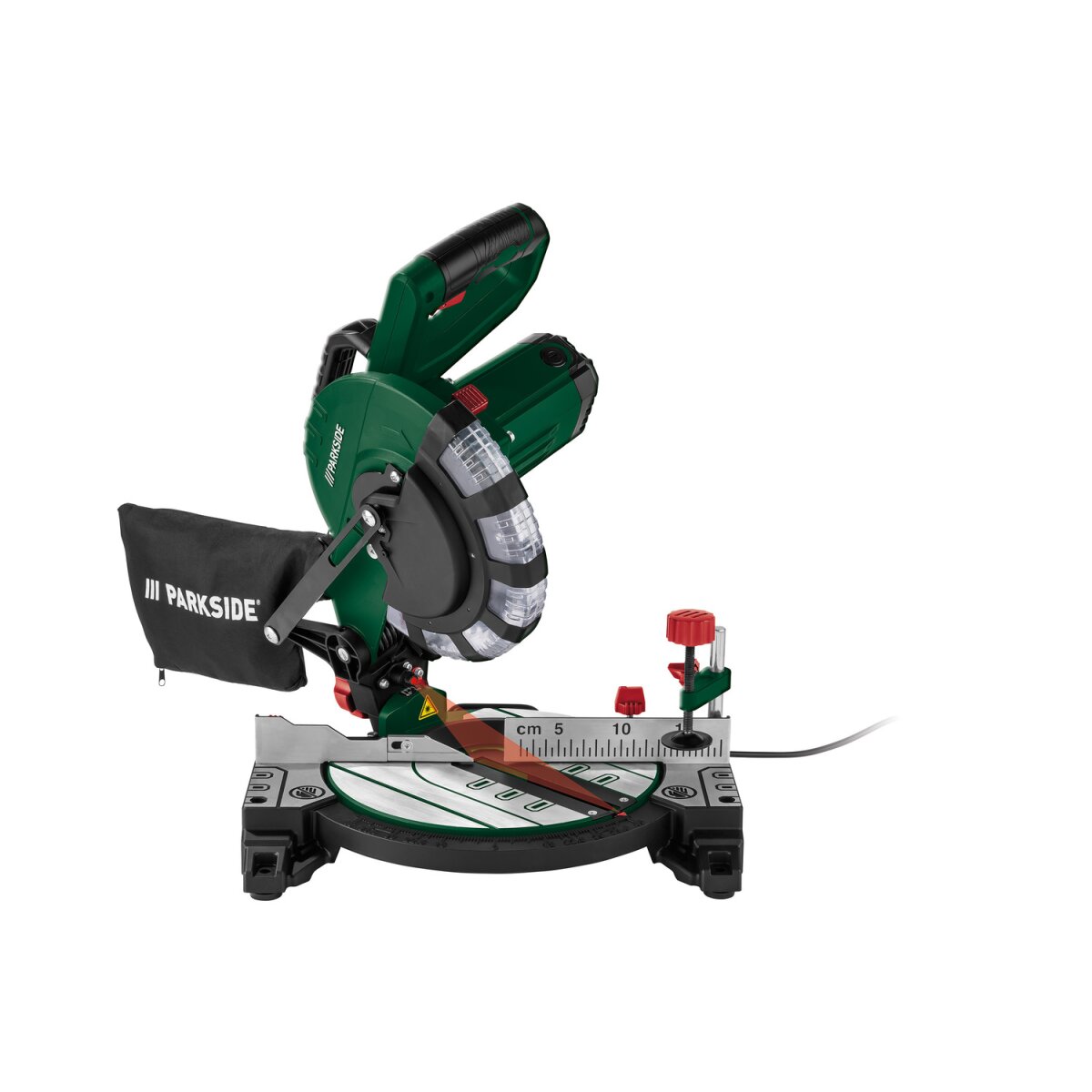 Piła poprzeczna i ukosowa PARKSIDE® PKS 1500 C4, 1500 W, z laserem Piła poprzeczna i ukosowa PARKSIDE® PKS 1500 C4, 1500 W, z laserem