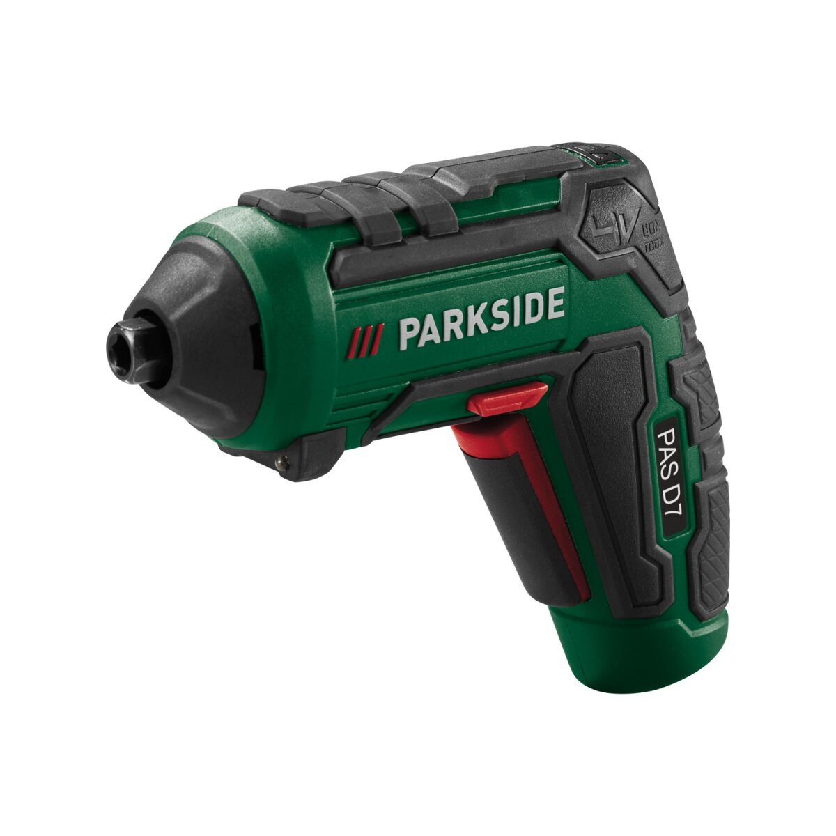 PARKSIDE® 4 V cordless screwdriver “PAS D7” with replacement attachments