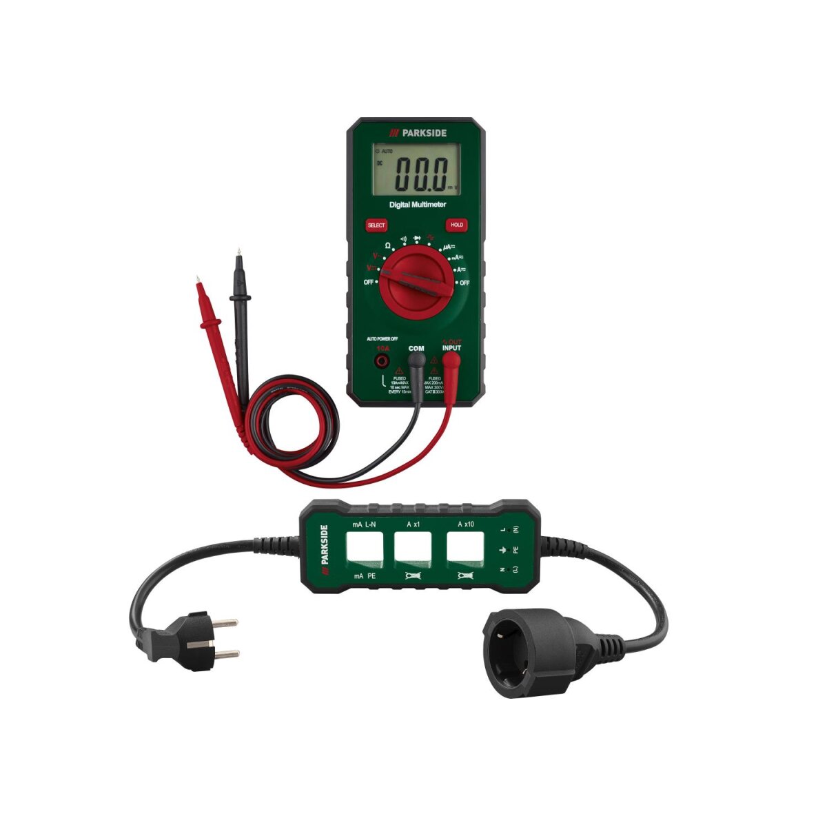 Multimetr PARKSIDE® z automatycznym zakresem »PDAM 300 B1«, adapter pomiaru prądu »PSMA 300 A1« Multimetr PARKSIDE® z automatycznym zakresem »PDAM 300 B1«, adapter pomiaru prądu »PSMA 300 A1«