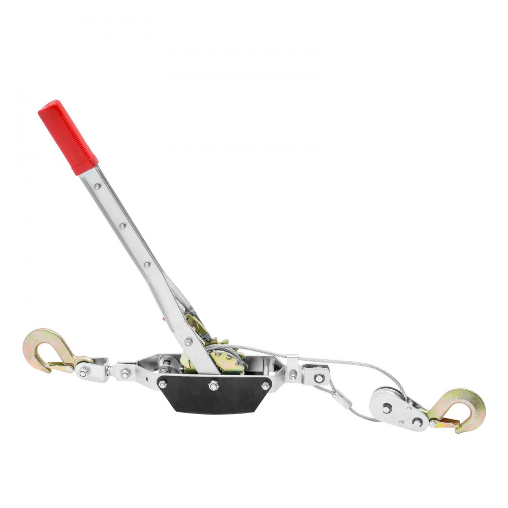 Handhebelwinde, 2 Tonnen (4.409 lbs) Zugkraft, 3,7 m Stahlkabel, 2 Haken, robuste Ratschen-Handwinde mit Doppelgetriebe, Flaschenzug-Seilzieher, ideal für die Fahrzeugrettung Handhebelwinde, 2 Tonnen (4.409 lbs) Zugkraft, 3,7 m Stahlkabel, 2 Haken, robuste Ratschen-Handwinde mit Doppelgetriebe, Flaschenzug-Seilzieher, ideal für die Fahrzeugrettung