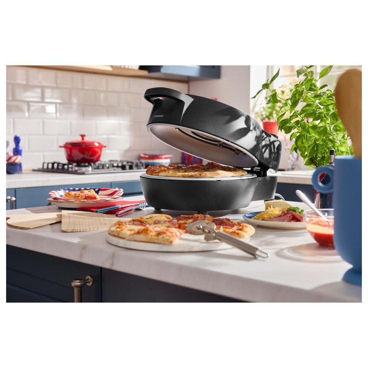 Four à pizza haute température SILVERCREST® SPOH 1200 B1, noir