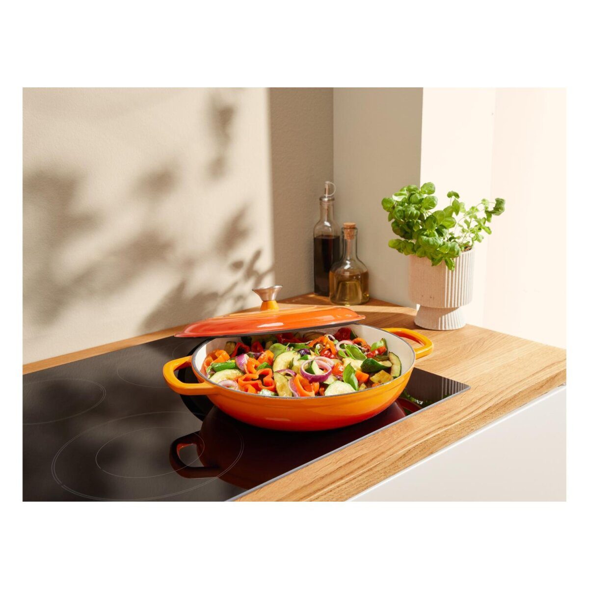 SILVERCREST® gietijzeren serveerpan 30 cm / 3,7 liter