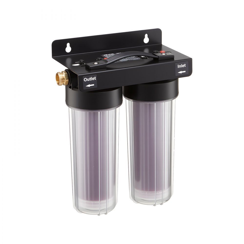 Système d'eau de lavage de voiture désionisée 189 L, système de lavage de voiture désionisé avec deux cartouches filtrantes en résine DI à changement de couleur de 0,5 L, système d'eau désionisée pour le nettoyage des vitres de voiture et de moto