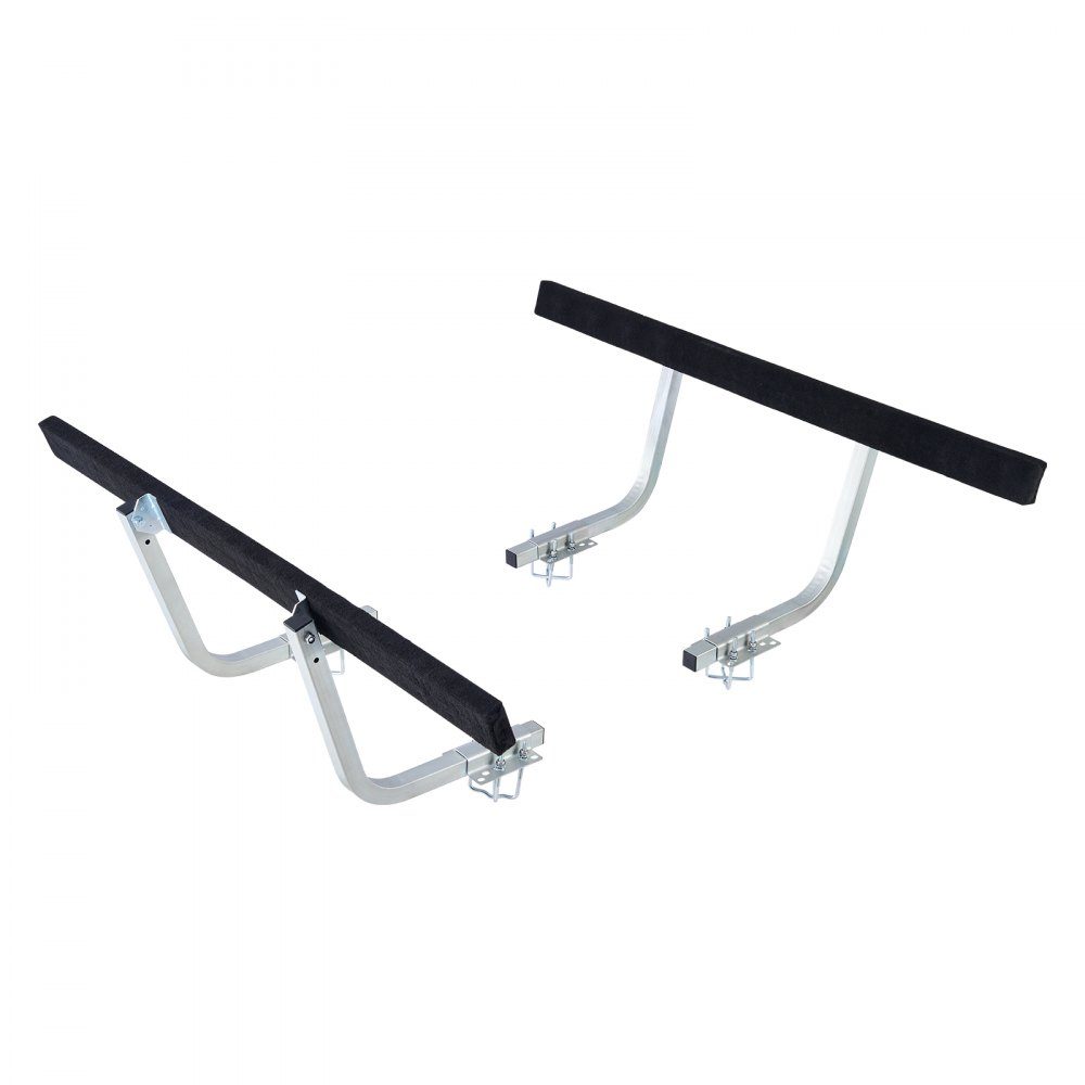 Boat trailer guide 425 mm / 475 mm (installation height), 0-18 cm adjustable, made of reinforced steel with thick support plates, for pontoon trailers with supports (L-beam/box/C-profile)