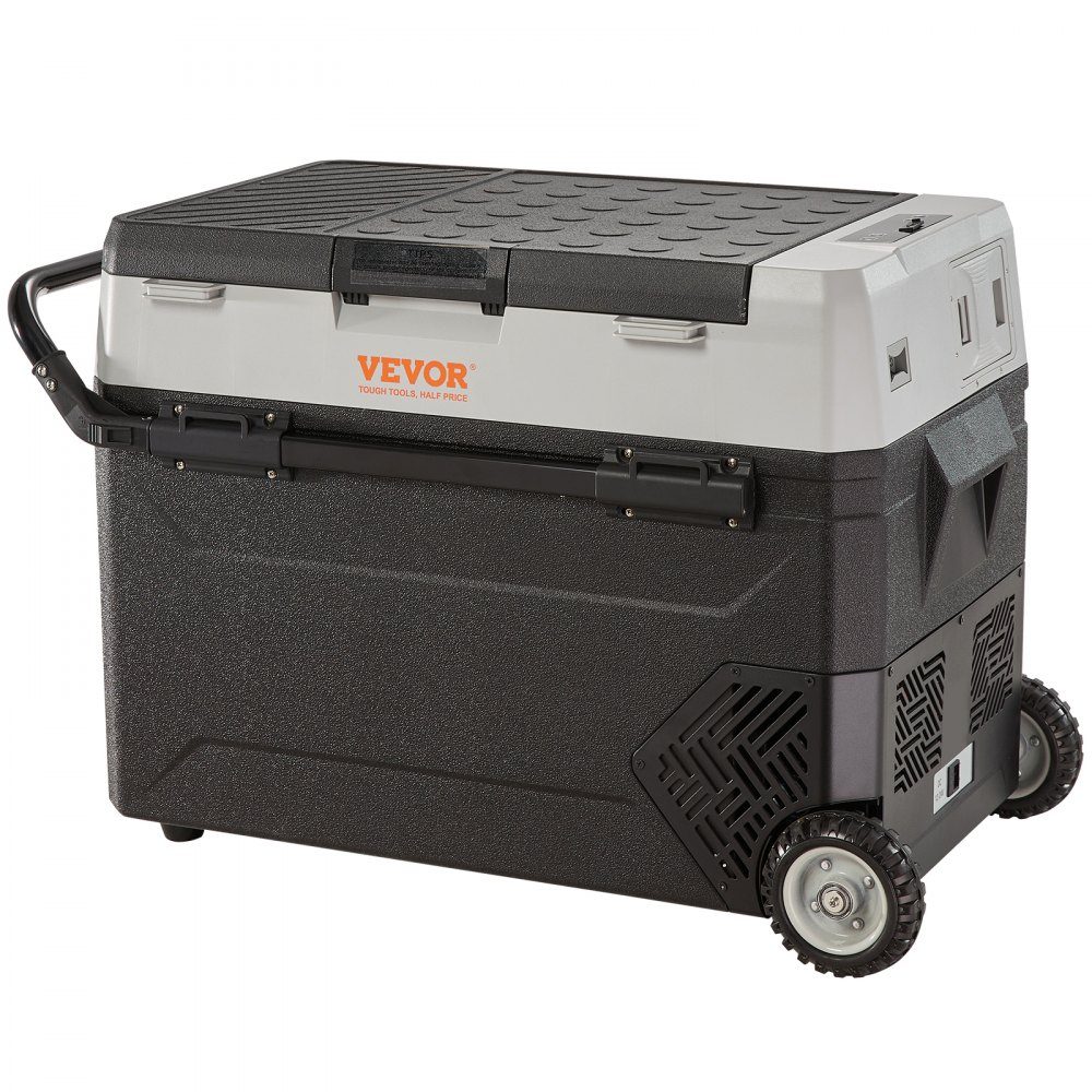 38L koelbox 12/24V draagbare koelkast, elektrische vrieskast Kleine vriezer -20 ~ 10℃, elektrische compressor koelbox 820 x 470 x 440 mm voor auto, camping, vrachtwagen, boot enz.