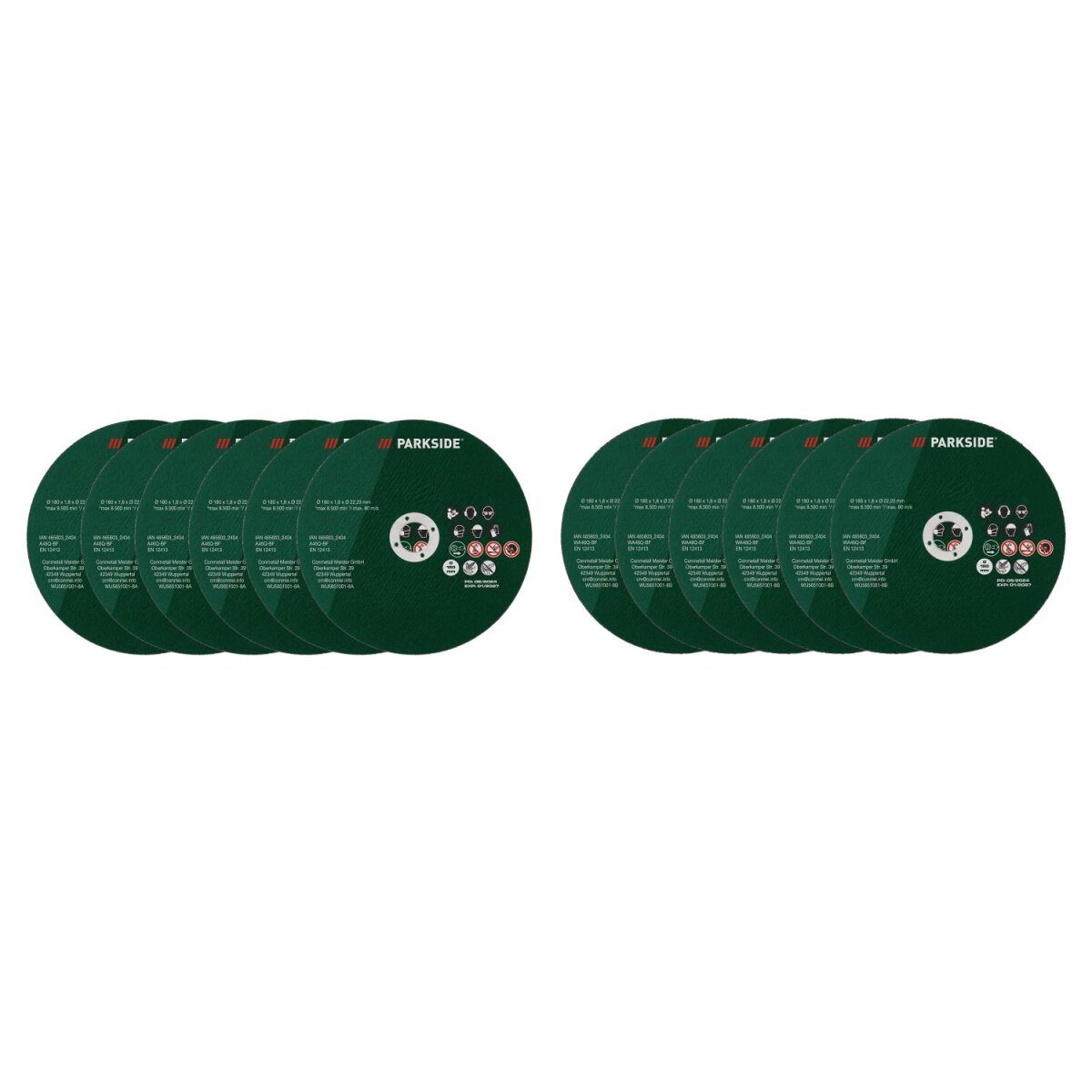 PARKSIDE® Metalltrennscheiben / Edelstahltrennscheiben, 6 Stück