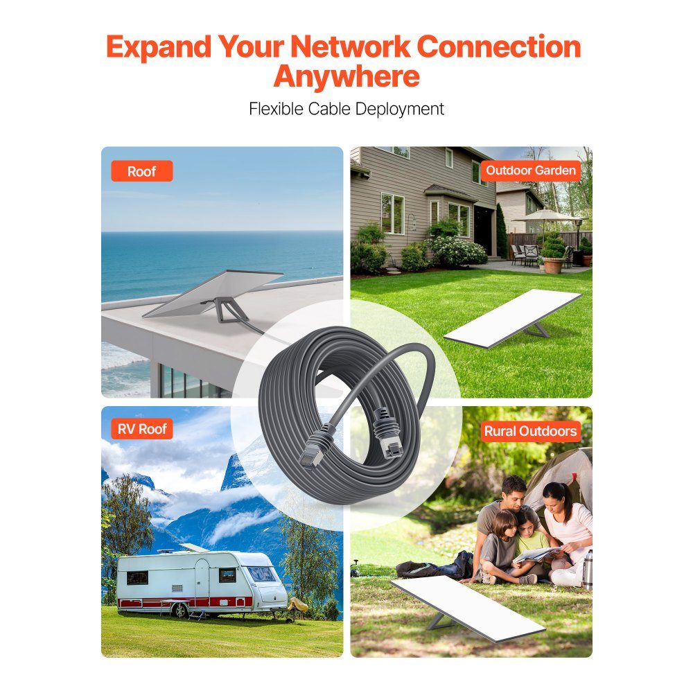 Starlink Standard Cable Gen 3 Satellite V3-Verlängerungskabel 45,72 m 24 AWG / 0,25 mm²