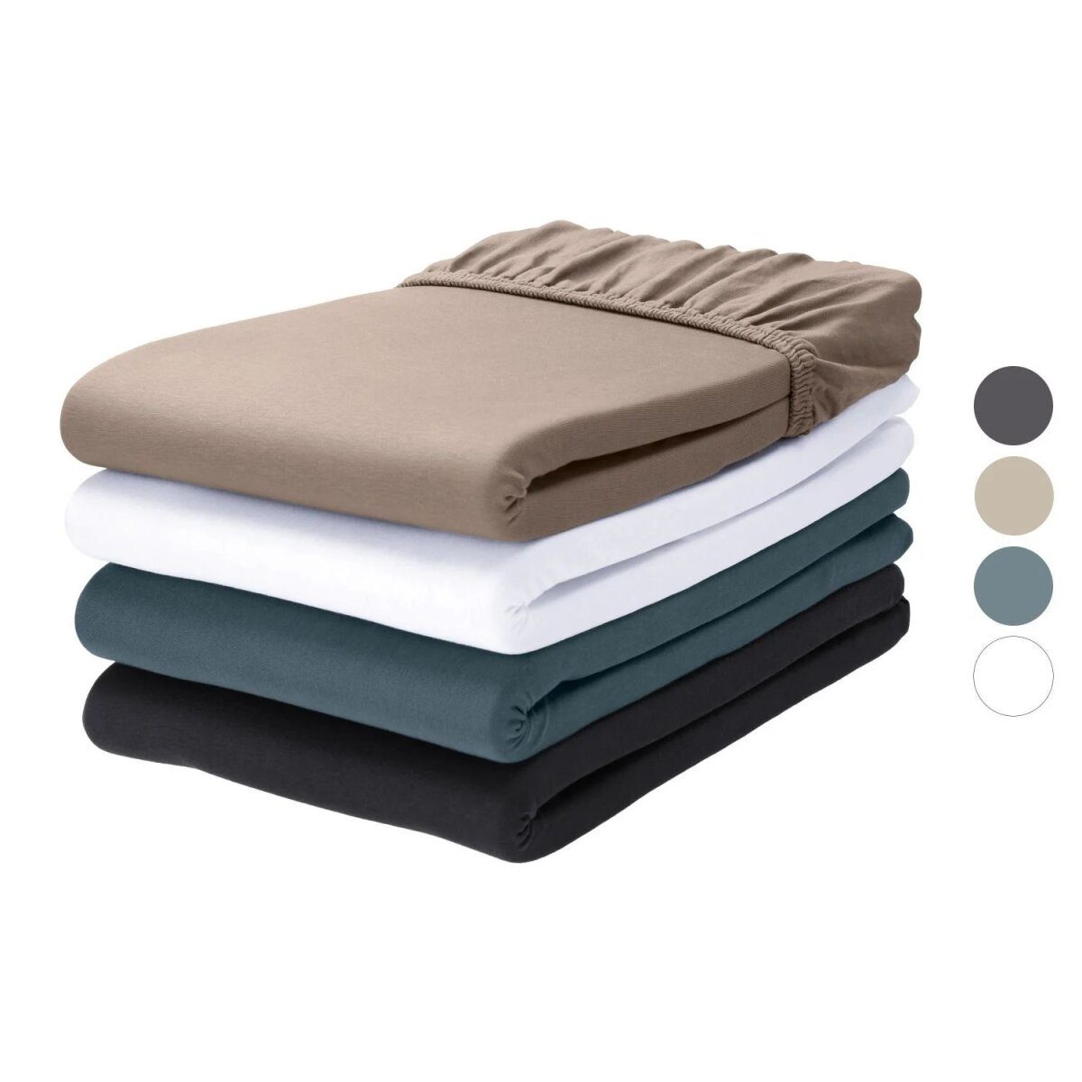 LIVARNO® Jersey-Spannbettlaken, 180-200 x 200 cm