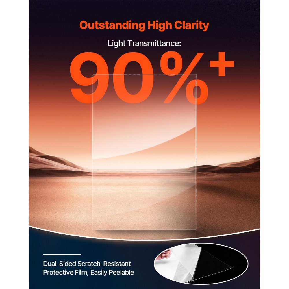 PET/Plexiglasplatten, Set mit 5 Kunststoffplatten, 610 x 914 mm, 1 mm dick, transparente, flexible Kunststoffplatten zum Basteln, Ersatzglas für Bilderrahmen, DIY-Display-Projekt, einfach zu schneiden